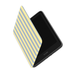 Coastline Stripes | Blue & Yellow Kindle Case