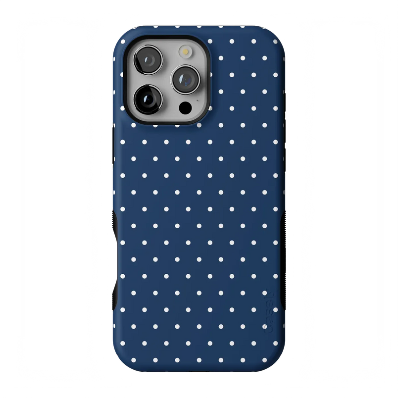 On the Dot | Navy Polka Dot Case