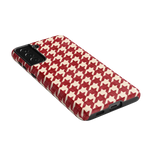 Scarlet Stitch | Red Houndstooth Case