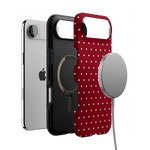 On the Dot | Maroon Polka Dot Case