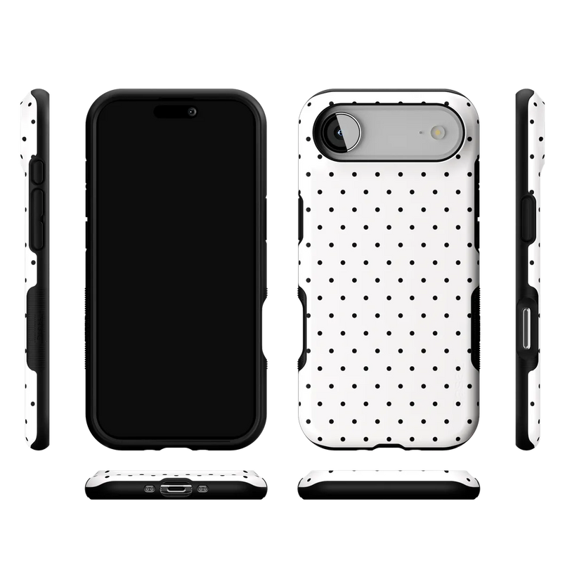 On the Dot | White Polka Dot Case