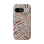 Untamed | Brown & Blue Zebra Case - Google Pixel 9
