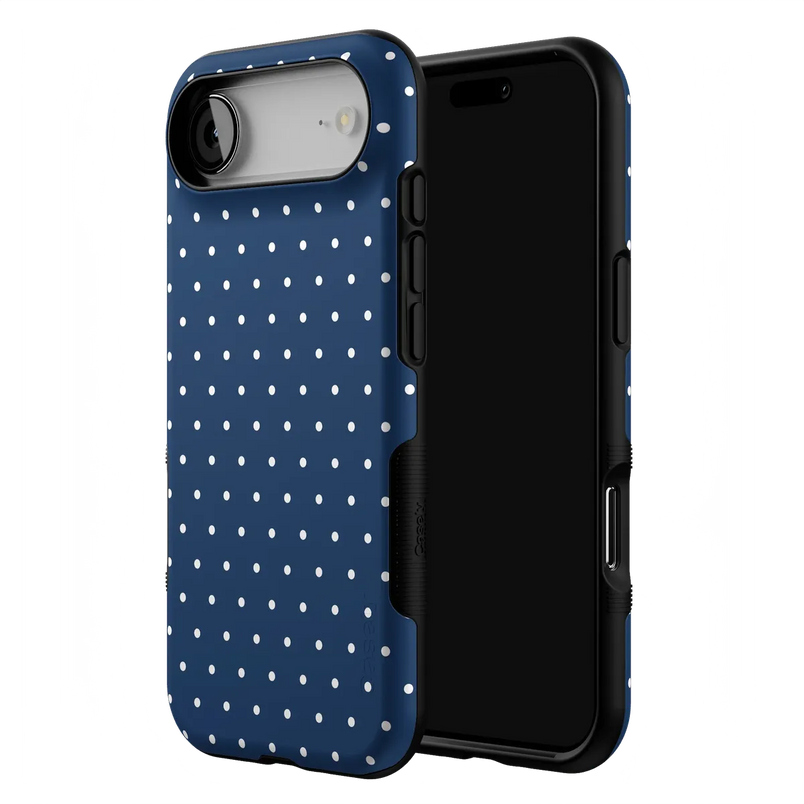 On the Dot | Navy Polka Dot Case