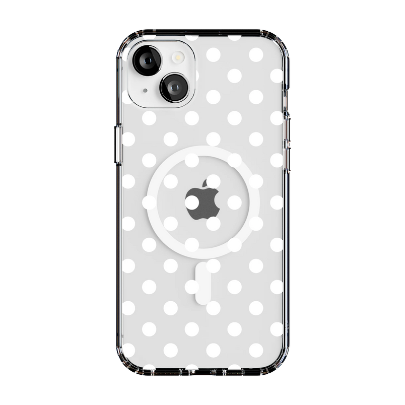 Spotted in SoHo | White Polka Dot Case - iPhone 13
