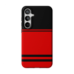 Go Canes | Black & Red Striped Case - Galaxy S24 Plus
