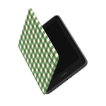Checked Twice | Green Plaid Kindle Case