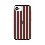 Sunday in Brooklyn | Burgundy Stripes Case - iPhone 16E