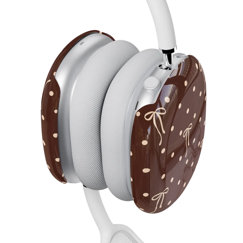 Teddy Bows | Brown Polka Dot AirPods Max Case