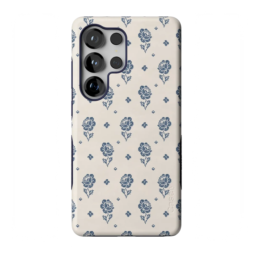 Seaside Stitch | Vintage Roses Case - Galaxy S25 Ultra