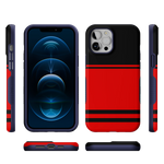 Storm Warning | Black & Red Stripes Case