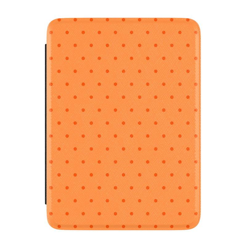 On the Dot | Orange Polka Dot Kindle Case