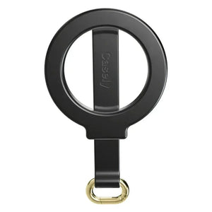 MagRing+ | Black Magnetic Adjustable Phone Ring with Keychain MagRing+ get.casely 