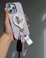 MagRing+ | Bone White Magnetic Adjustable Phone Ring with Keychain MagRing+ get.casely 