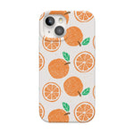 Main Squeeze | Orange Stamped Case iPhone Case get.casely Classic + MagSafe® iPhone 15 