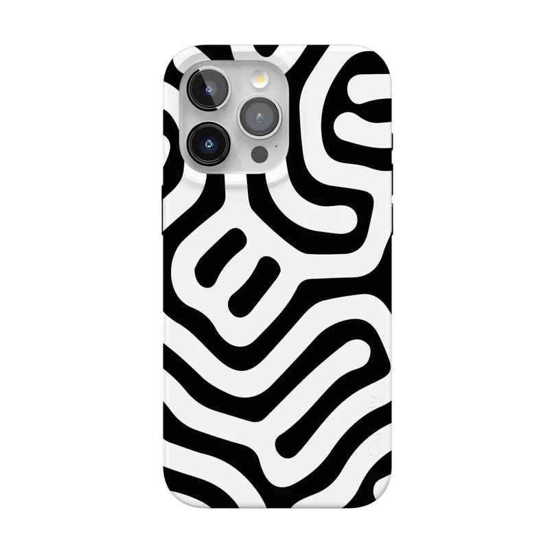 Maze | High Contrast Design Case Phone Case Casetry Classic + MagSafe® iPhone 15 Pro Max 