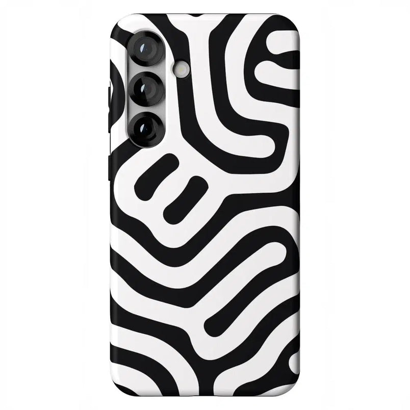 Maze | High Contrast Design Case Phone Case Casetry Essential + MagSafe® Galaxy S25 Plus