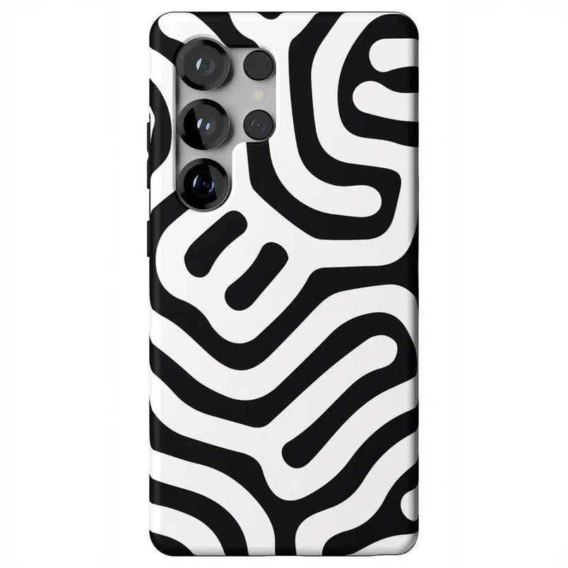 Maze | High Contrast Design Case Phone Case Casetry Essential + MagSafe® Galaxy S25 Ultra