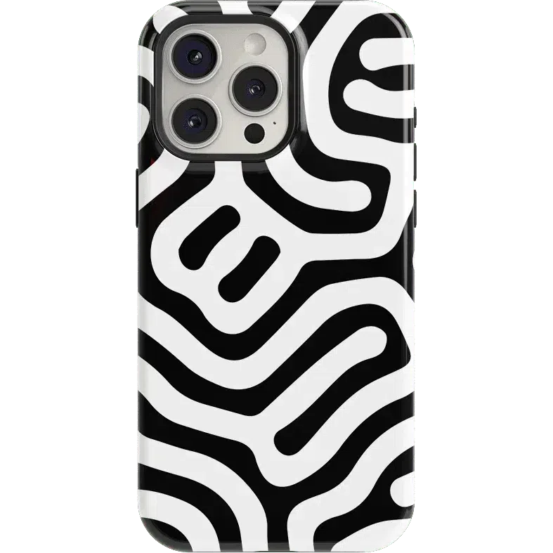 Maze | High Contrast Design Case Phone Case Casetry Essential + MagSafe® iPhone 15 Pro Max
