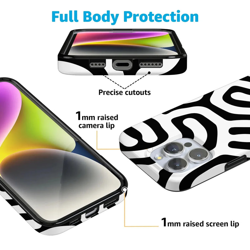 Maze | High Contrast Design Case Phone Case Casetry 