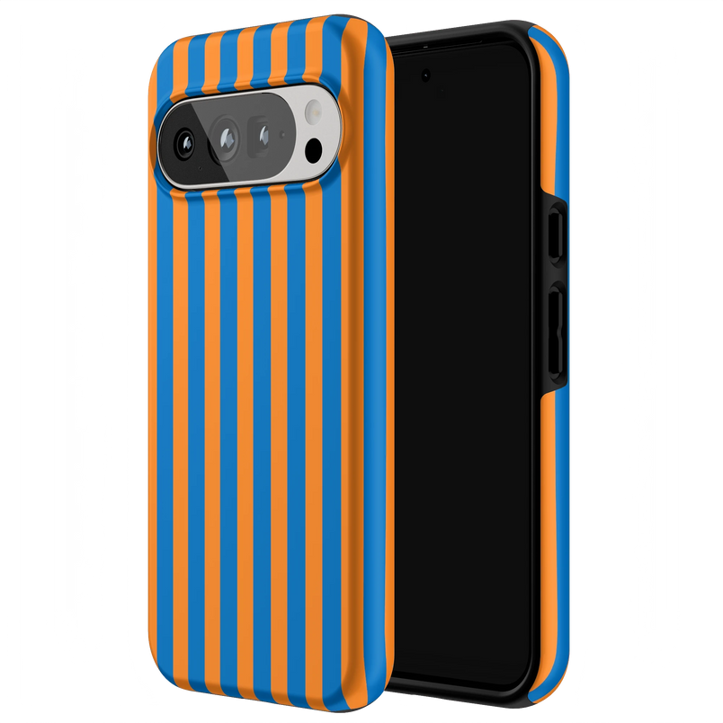Go New York | Blue & Orange Stripes Case