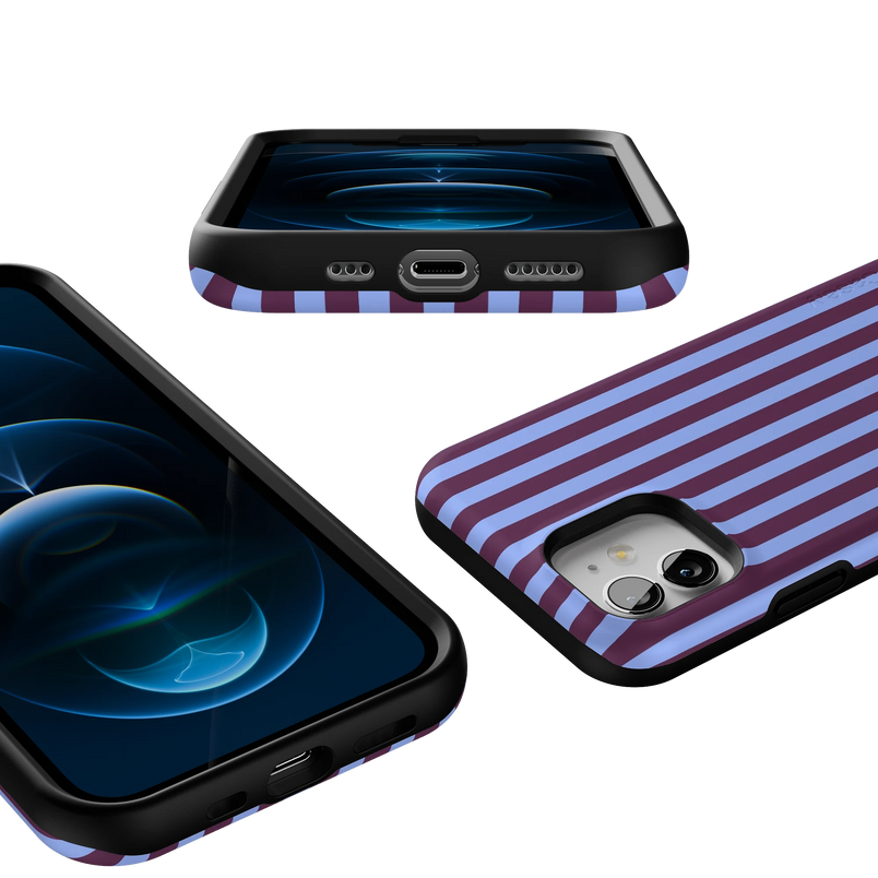 Perfect Stripes | Purple & Blue Stripes Case