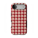 Scarlet Stitch | Red Houndstooth Case