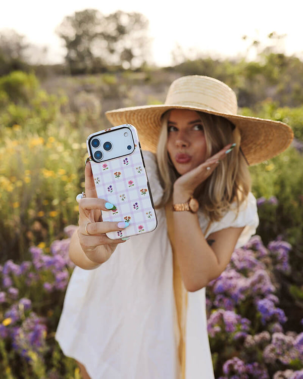 Meadow Check | Floral Gingham Case