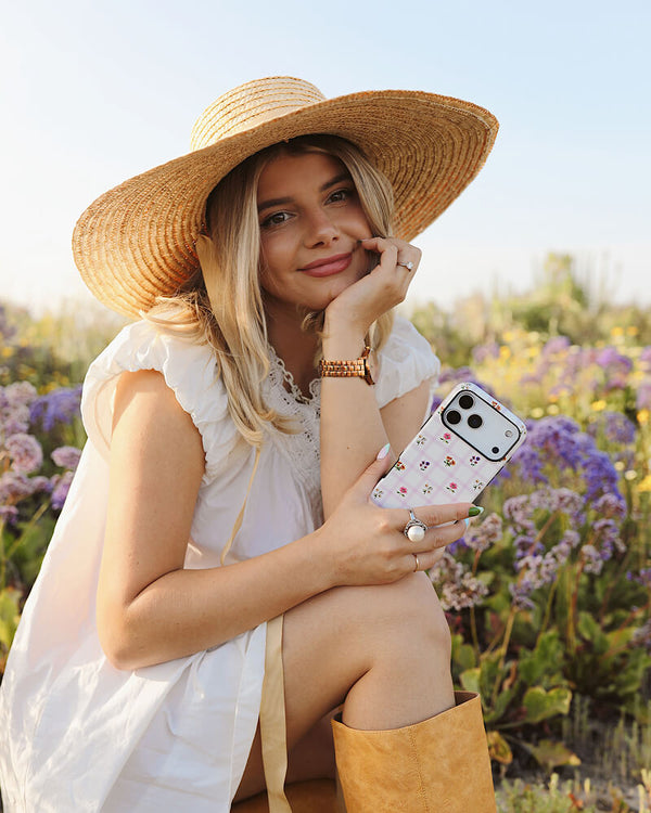 Meadow Check | Floral Gingham Case