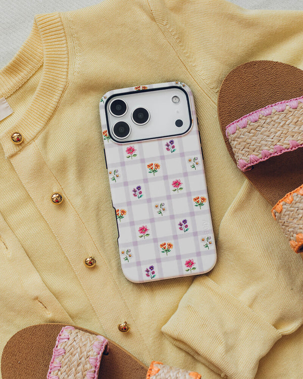 Meadow Check | Floral Gingham Case