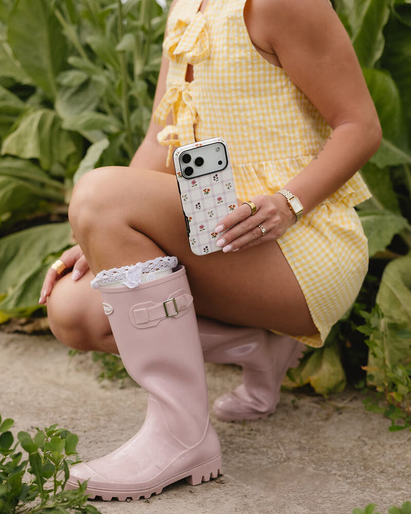 Meadow Check | Floral Gingham Case