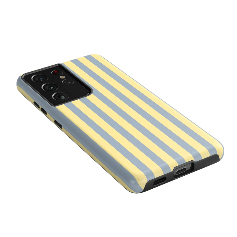 Coastline Stripes | Blue & Yellow Case