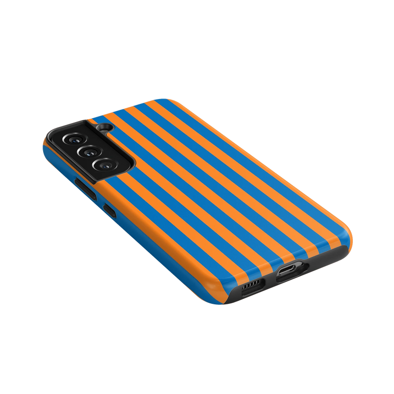 Go New York | Blue & Orange Stripes Case