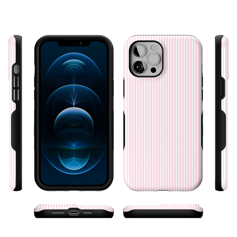 Stripes and the City | Light Pink Pinstripe Case