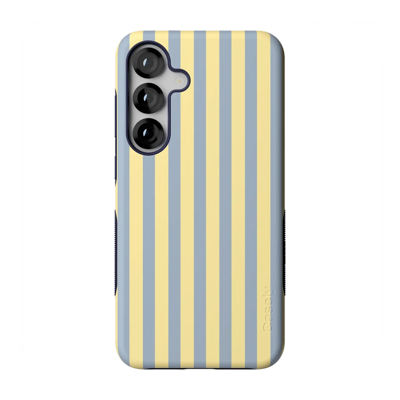 Coastline Stripes | Blue & Yellow Case - Galaxy S25 Plus