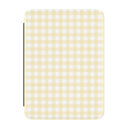 Pastel Picnic | Yellow Gingham Kindle Case