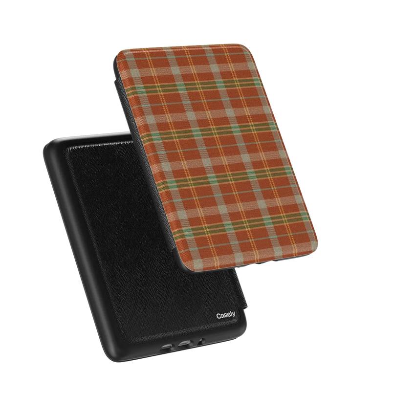Spiced Chai | Fall Plaid Kindle Case