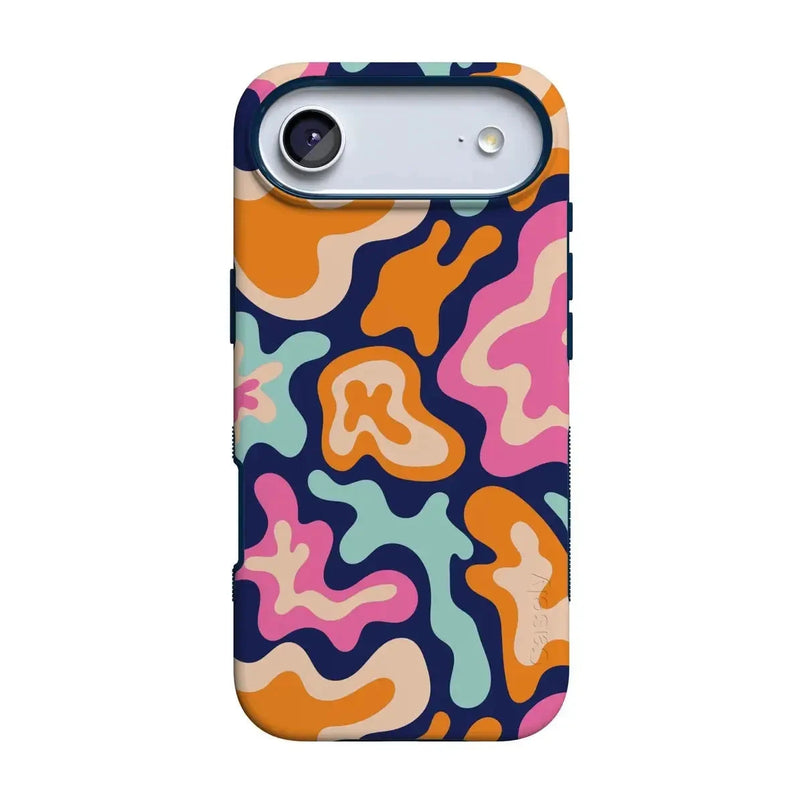 Midnight Color Splash | Abstract Retro Case iPhone Case get.casely Bold Flex + MagSafe® iPhone 17 Air 