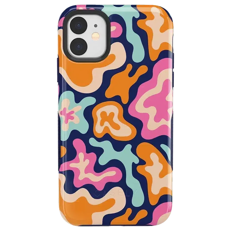 Midnight Color Splash | Abstract Retro Case iPhone Case get.casely Bold iPhone 11