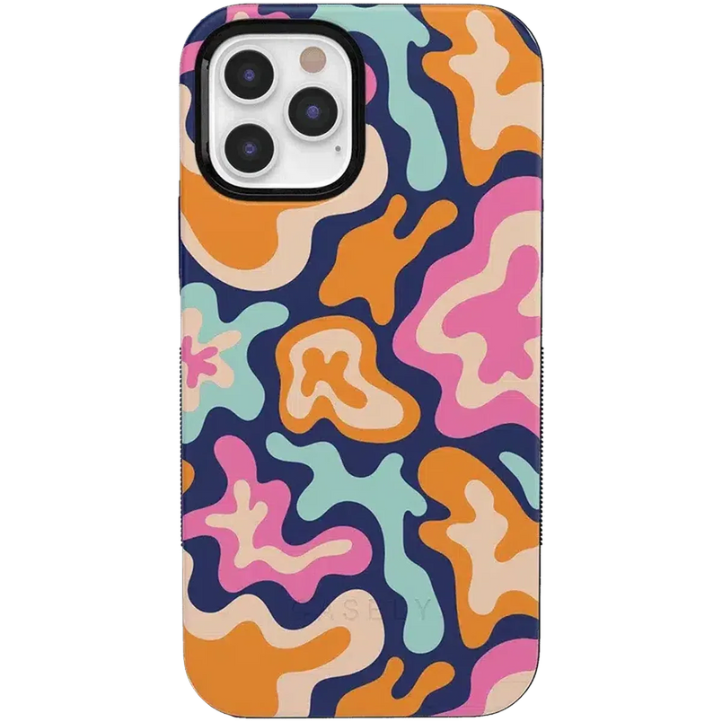 Midnight Color Splash | Abstract Retro Case iPhone Case get.casely Bold + MagSafe® iPhone 12 Pro Max