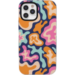 Midnight Color Splash | Abstract Retro Case iPhone Case get.casely Bold + MagSafe® iPhone 12 Pro Max