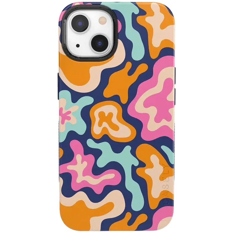Midnight Color Splash | Abstract Retro Case iPhone Case get.casely Bold + MagSafe® iPhone 13