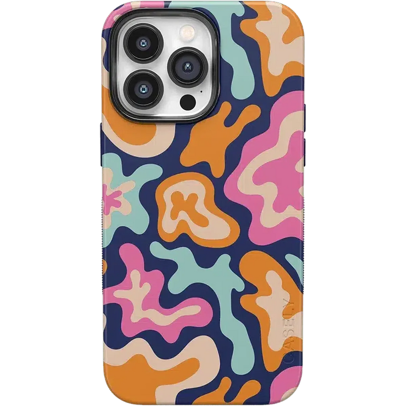 Midnight Color Splash | Abstract Retro Case iPhone Case get.casely Bold + MagSafe® iPhone 14 Pro Max