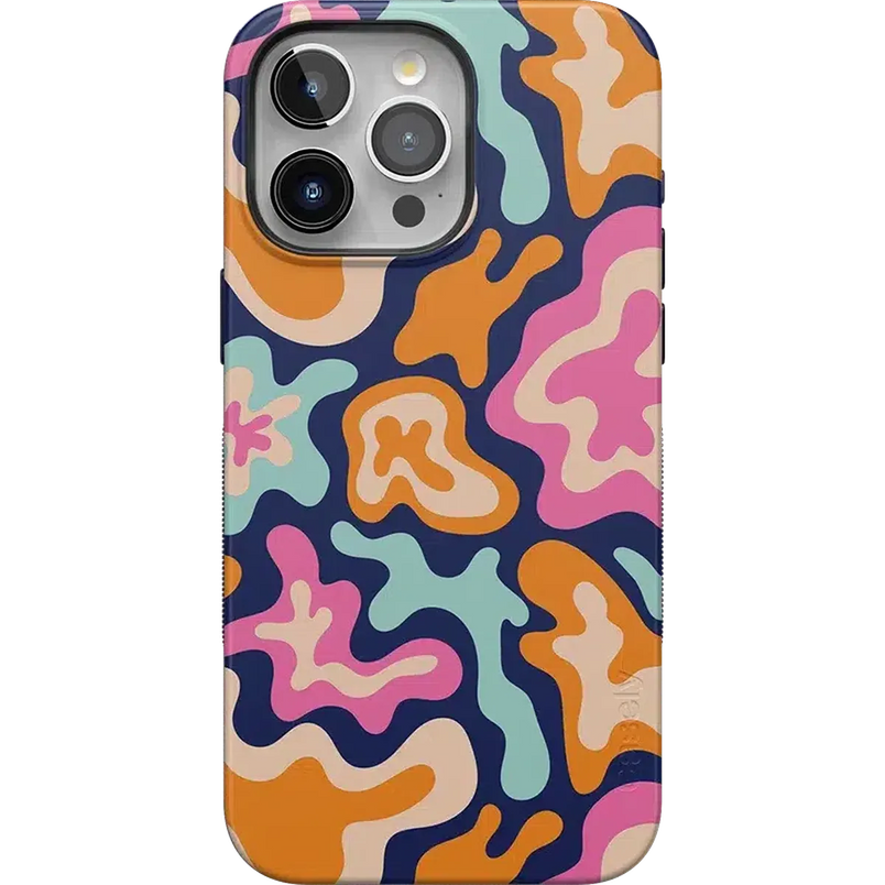 Midnight Color Splash | Abstract Retro Case iPhone Case get.casely Bold + MagSafe® iPhone 15 Pro Max