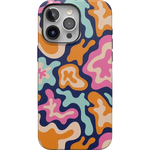 Midnight Color Splash | Abstract Retro Case iPhone Case get.casely Bold + MagSafe® iPhone 15 Pro Max