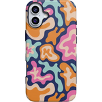 Midnight Color Splash | Abstract Retro Case iPhone Case get.casely Bold + MagSafe® iPhone 16 Plus 