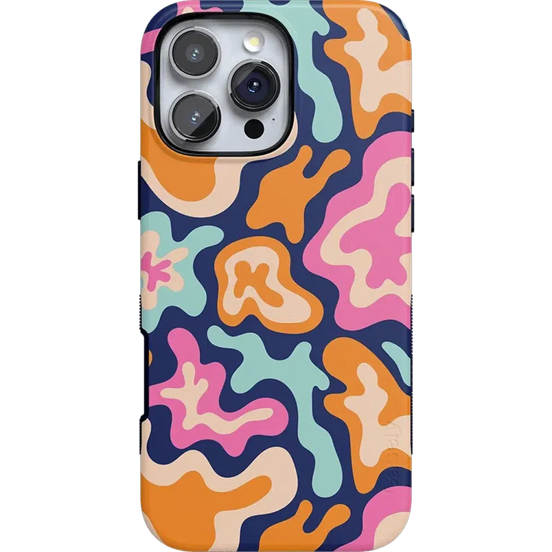 Midnight Color Splash | Abstract Retro Case iPhone Case get.casely Bold + MagSafe® iPhone 16 Pro Max 