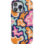 Midnight Color Splash | Abstract Retro Case iPhone Case get.casely Bold + MagSafe® iPhone 16 Pro Max 