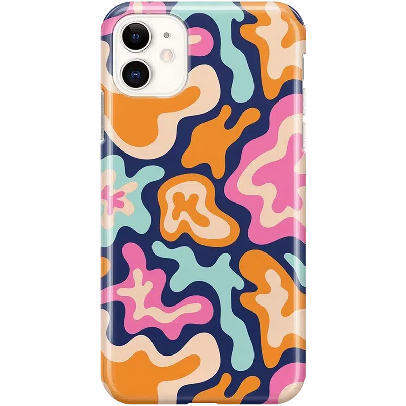 Midnight Color Splash | Abstract Retro Case iPhone Case get.casely Classic iPhone 11