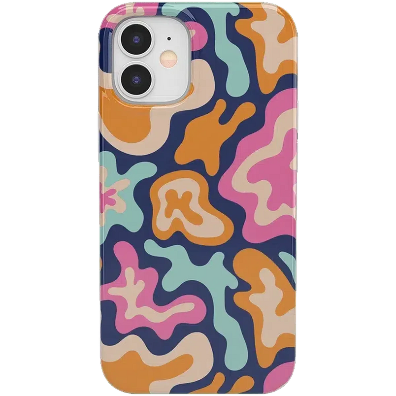 Midnight Color Splash | Abstract Retro Case iPhone Case get.casely Classic iPhone 12