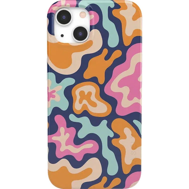 Midnight Color Splash | Abstract Retro Case iPhone Case get.casely Classic + MagSafe® iPhone 13